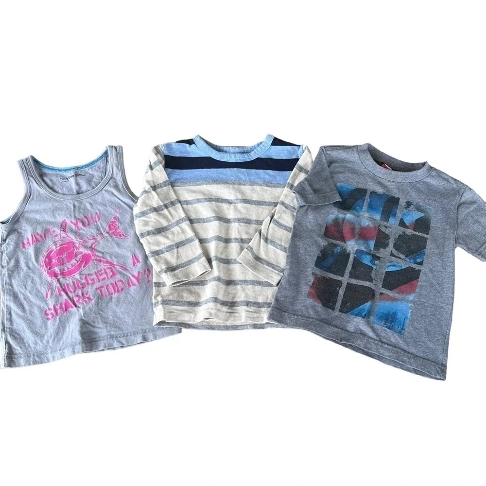 Baby Gap Boy’s 7 Piece Shirt Bundle 12-24 Mo Spiderman Darth Vader Toy Story GUC